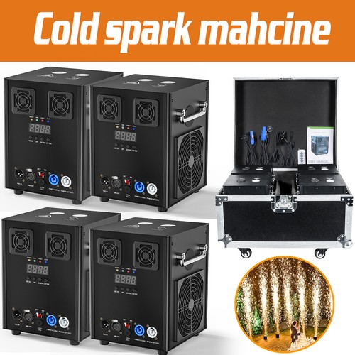 4PZ 700W Spark Macchina Fuochi d'artificio DMX effetto palcoscenico per discoteca festa matrimonio - Foto 12 di 16