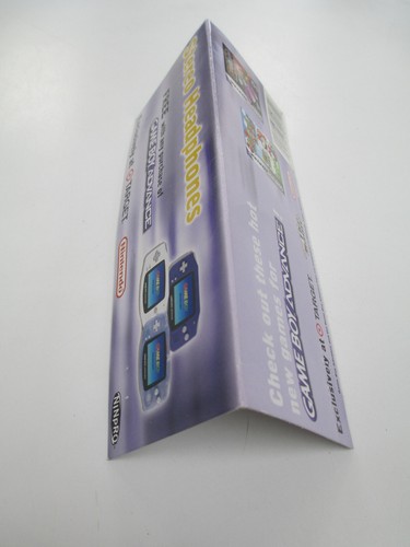 GBA Target Promo Nintendo Gameboy Advance NINPRO Headphones Pamphlet NEVER USED - Picture 4 of 4