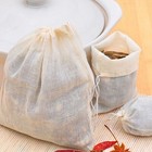 10 Stück Kordelzug Teebeutel Gewürz Kräuter Kochen Separat Filter Tasche Sack