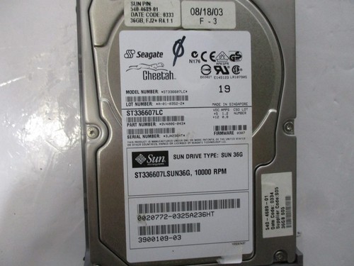 Sun Seagate ST336607LC 9V4006-043 540-4689-01 3900109-03 36GB SCSI 3.5 HDD - Picture 3 of 8