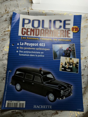 VTG POLICE PEUGEOT TOY CAR MAGAZINE COVER PHOTO BOX VTG RARE NOREV DIRECT MODEL - Picture 2 of 10