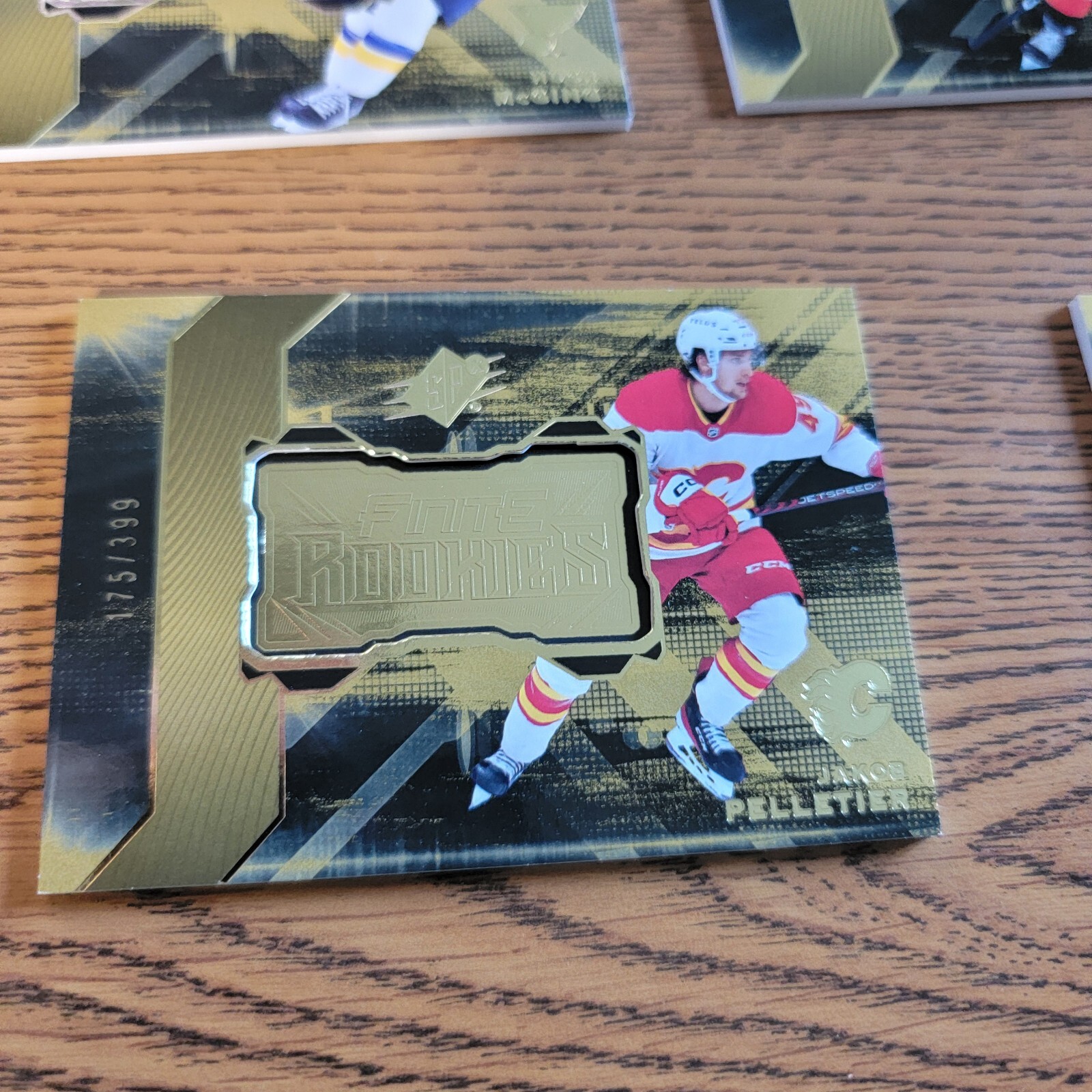2023-24 SPx - Finite Rookies Gold #F-47 Jakob Pelletier /399 (RC)