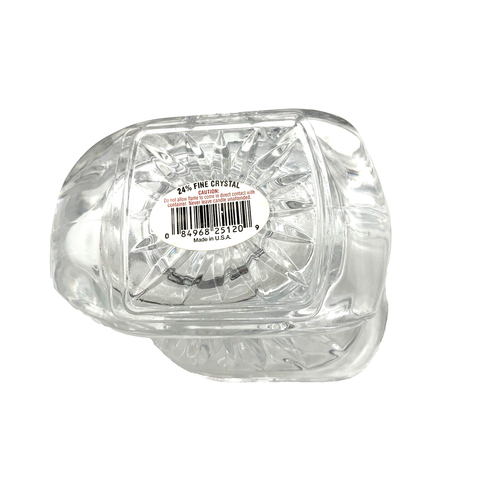 VTG 24% Lead Crystal 3.5" Sleigh Christmas Holiday Votive Candle Holder USA Made - Picture 5 of 9