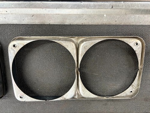 1971 Oldsmobile Cutlass / 442 Headlamp / Headlight Light Bezel Set Aluminum Used - Picture 5 of 5