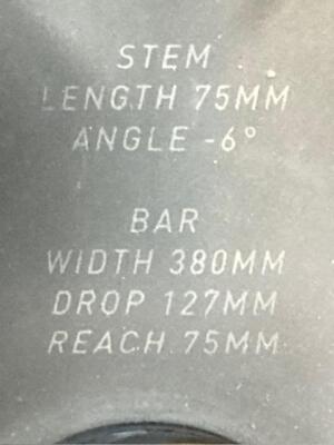 Roval Rapide Cockpit Handle Size 380 mm x 75 mm Good Roval Rapide Cockpit Handle Size 380 mm x 75 mm Good