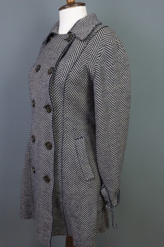 WEEKEND MAX MARA Gray Wool Double Breasted Coat Jacket Size GB 10/ US8 / I 42 - Picture 8 of 18