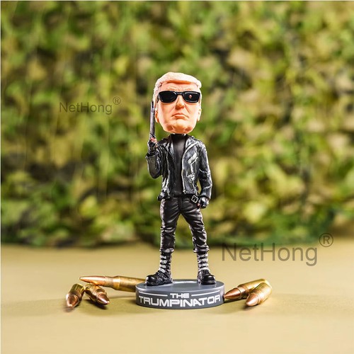 Donald Trump "Fight" Bobblehead Doll Collectible Trump Fist Pump Ear Shot Figure - Picture 7 of 13