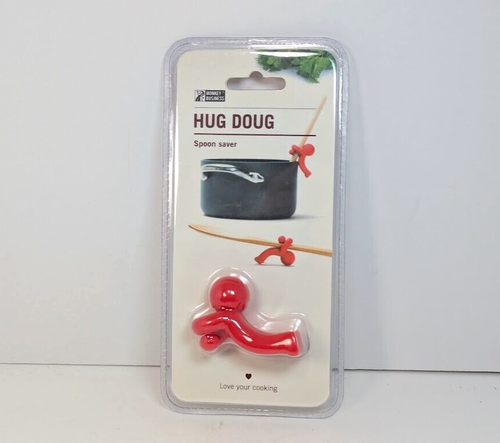 Hug Doug Spoon Saver Holder Rest Lid Lifter Red Kitchen Gadget Novelty SEALED - Picture 5 of 5