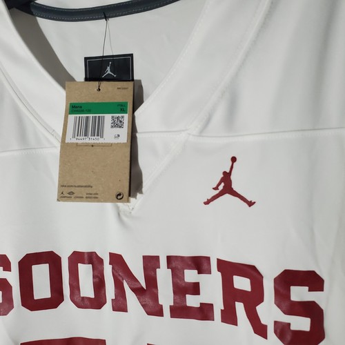 Jackson Arnold Oklahoma Sooners Jersey Men's XL White Jordan NWT - Picture 7 of 14