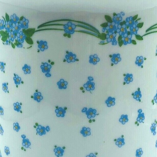 Mann Fine China 1981 Blue Flower Violets Kaffeebecher Made In Korea - Bild 3 von 5