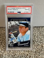 2017 Panini Donruss Optic #7 - MICKEY MANTLE - PSA 10 Gem Mint - NY YANKEES
