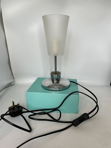 Vintage BHS Lampe Chrom und Glas Tischleuchte Kegelform 973350/1899 Retro - Bild 5 von 15