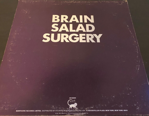 ELP - Brain Salad Surgery MC 66669 MANTICORE (1973) - Vinyl LP- VG+ Condition