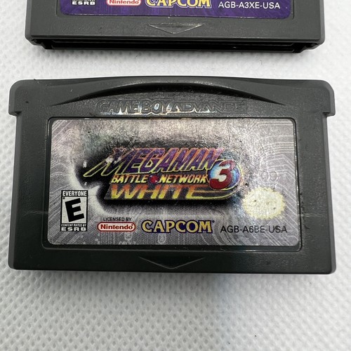 Mega Man Battle Network 3 Blue & White Lot AUTHENTIC GBA Game Boy Advance TESTED - Picture 3 of 10