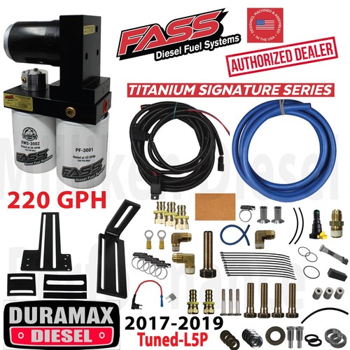 Sistema de bomba de elevación de combustible FASS Titanium 220GPH 17-19 Duramax diésel Chevy GMC GM 6,6 - Imagen 1 de 3