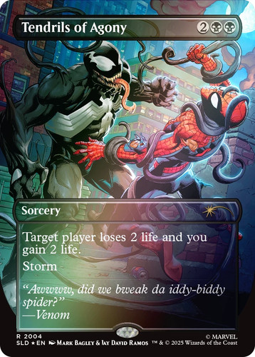 MTG SECRET LAIR Foil MARVEL SPIDER-MAN Venom Unleashed *In Hand* - Bild 6 von 8