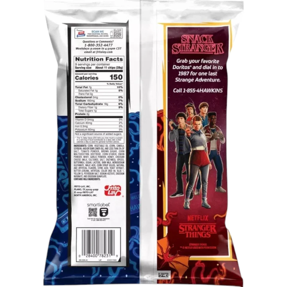 Edición Limitada Doritos Collisions Stranger Pizza & Cool Ranch Chips 9oz 1 Bolsa Foto 2 de 3
