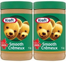 Kraft Smooth Peanut Butter, 1kg (2 Pack)