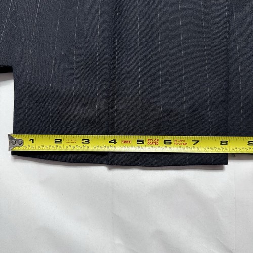 Traje Stafford Vintage Para Hombres 40 X 29 Negro (azul) Rayas Hartmarx 32 X 28 Pantalones - Imagen 2 de 18