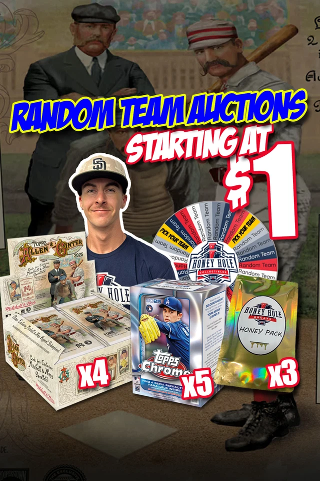 NEW RELEASE Allen Ginter Baseball, Topps Chrome and The Honey Pack Chase!