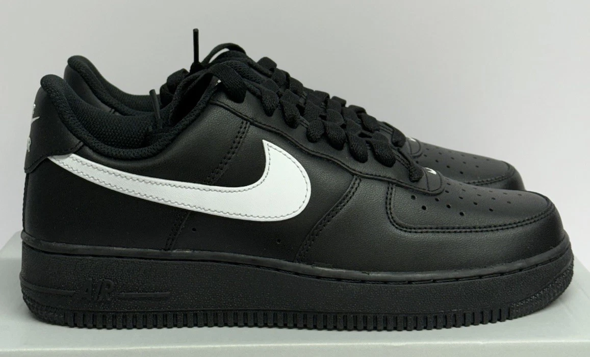 Nike Air Force 1 '07 Nero Bianco Nero FZ0627 010 Uomo Taglia 7 5 NUOVE!