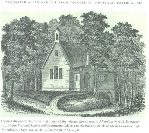 Allendale School in North Providence, Rhode Island - Early, Antique Photo - Picture 2 of 3