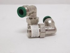 192074 New-No Box; Parker W169PLP-4-4 Lot-2; Air Elbows; 90Deg; 1/4"PTC x 1/4NPT