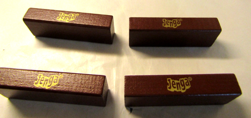 Jenga Vintage Game Collection Wooden Bookshelf Edition Parker Brothers Complete - Picture 5 of 15