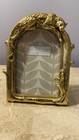 Beautiful 3D Art  4x6” Photo Frame By Rachel Zoe Arch Shape Gold Leopard New