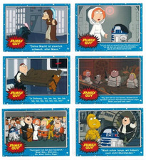 ONE Family Guy Star Wars set of 12 DVD promo cards: German or Italian