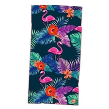  Athletic Running Towel, Full-Sized, Car Seat Cover - Moisture Flamingos