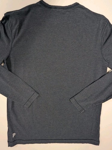 Public Rec Shirt Long Sleeve Blue-Gray Crew Neck Active Pima Blend Men's Medium - Picture 6 of 7