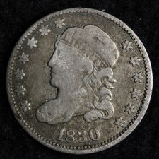 1830 Capped Bust Silver Half Dime VF E225 QASBN
