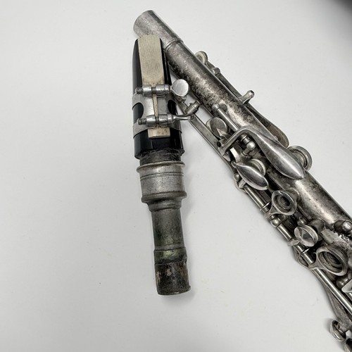 Vintage Easy Play Metal Clarinet American Musical Band Instrument Case - Picture 2 of 16
