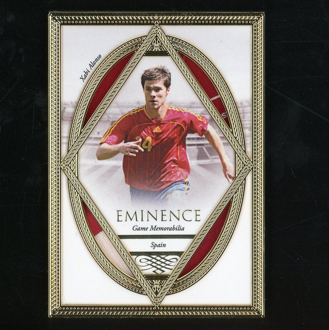 2023 Futera Unique Xabi Alonso Eminence Game Patch Gold Frame 9/12 Spain 56214