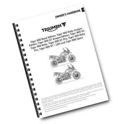TRIUMPH OWNERS HANDBOOK USER MANUAL - 2021 - TIGER 900 GT PRO - Image 1 of 2