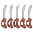 5 Pcs Kids Pirate Accessories Plastic Sword Inflatable Swords for Dress up Toys