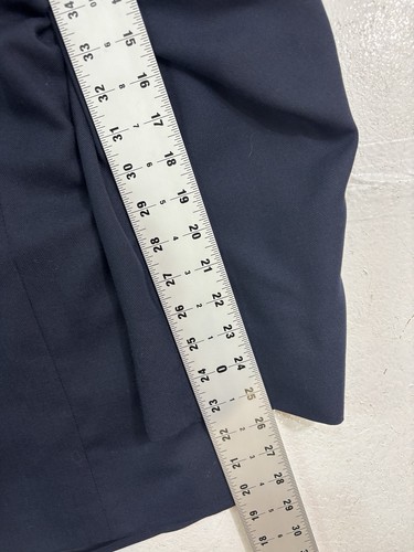 Stafford 52R navy blue blazer jacket sport suit coat Hopsack gold buttons - Picture 9 of 10