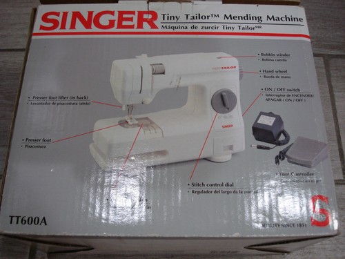 NUEVA Máquina de Coser Singer Tiny Tailor Repending TT600A Blanca Pequeña Compacta - Imagen 4 de 5