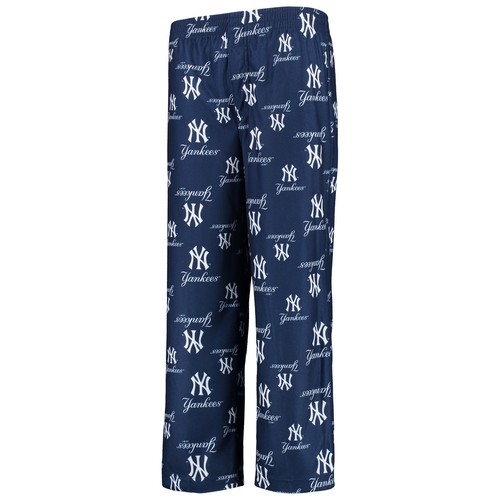 Youth Navy New York Yankees Team Color Printed Logo Pants