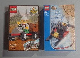 LEGO 5913 Dr. Kilroy's Car 7423 Mountain Sleigh Adventurers Dino Island Sealed