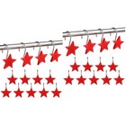 24 stücke Harz Pentagram Duschvorhang Haken Metall Vorhang Haken Multicolor