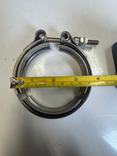 QTY -10  V-BAND OUTER CLAMP 304 STAINLESS STEEL EXHAUST TURBO HOSE RADIATOR 3.5" - Bild 1 von 4