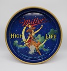 Vintage Miller High Life Girl On Moon Bar Beer Tin Server Tray 13" Made In Usa