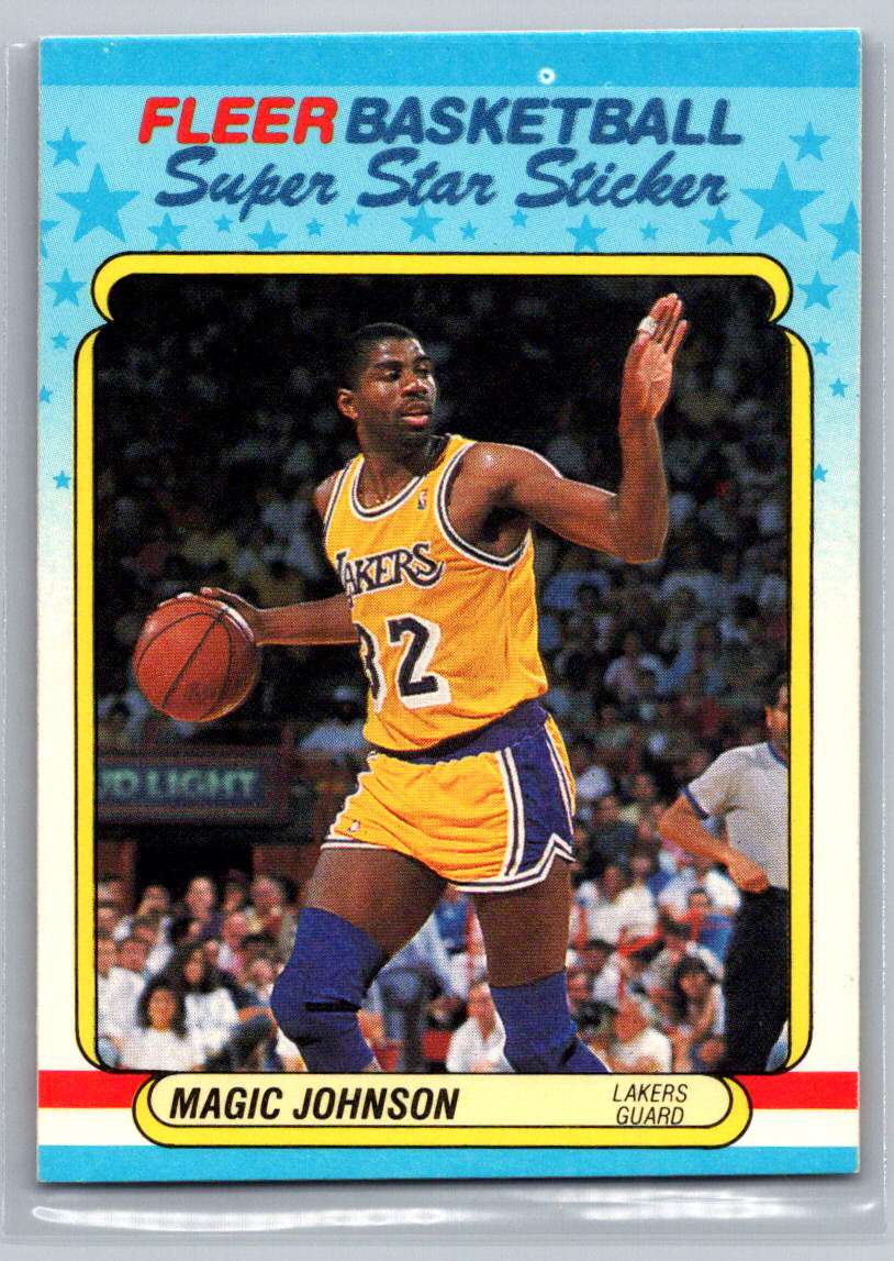 Magic Johnson 1988-89 Fleer Los Angeles Lakers #6