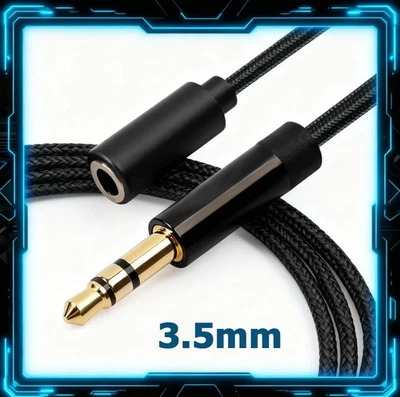 BOSION 1m Audio Verlängerungskabel Verlängerung 3,5mm Stecker Klinke auf 3,5mm Buchse