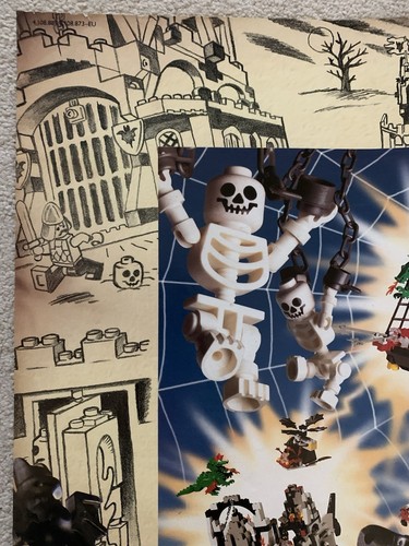 Lego System Fright Knights Póster Retro Vintage 1997 - 60cms x 42cms - Imagen 8 de 10