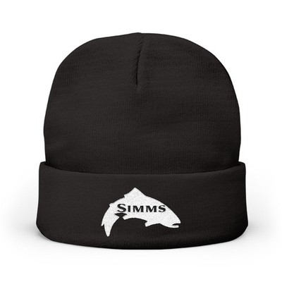 SIMMS Fishing Logo Embroidered Knit Beanie