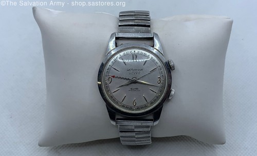 La Marque Silver Tone Water Resistant 17 Jewel Watch - 63.5g *Untested*