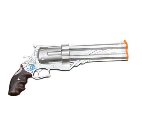 Revólver Blue Rose Devil May Cry, pistola Nero’s DMC, pintado a mano tamaño completo, utilería - Imagen 4 de 5